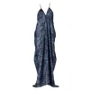 Room 24 Women's Raja Dress Blue Marble In Blue