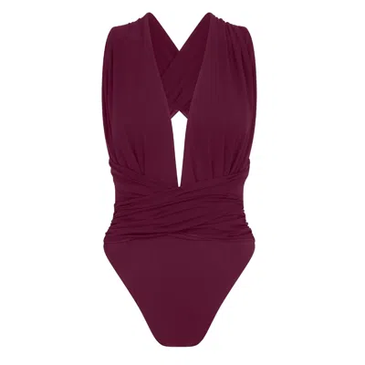 Room 24 Women's Red Rachel One Piece Bordeaux