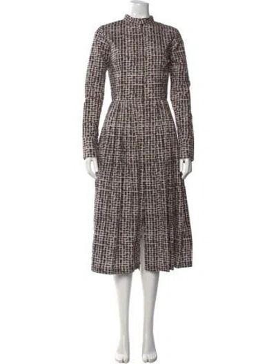 Pre-owned Room 502 Printed Long Dress In Multi