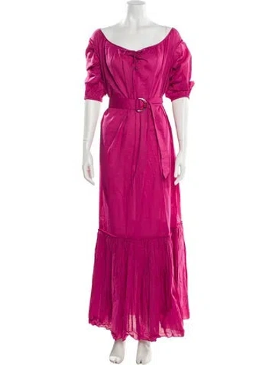 Pre-owned Room 502 Scoop Neck Long Dress In Pink