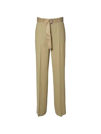 Room 52 Belted Trousers In Green