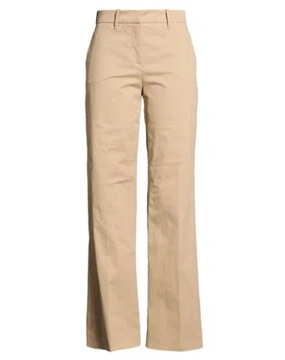 Room 52 Woman Pants Beige Size 6 Cotton, Elastane In Brown