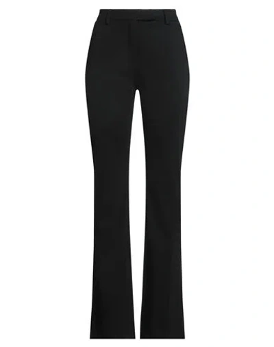 ROOM 52 ROOM 52 WOMAN PANTS BLACK SIZE 8 VISCOSE, POLYAMIDE, ELASTANE