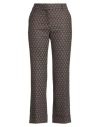Room 52 Woman Pants Brown Size 8 Polyester, Virgin Wool, Lycra In Brown