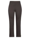 Room 52 Woman Pants Chocolate Brown Size 10 Viscose, Polyamide, Elastane