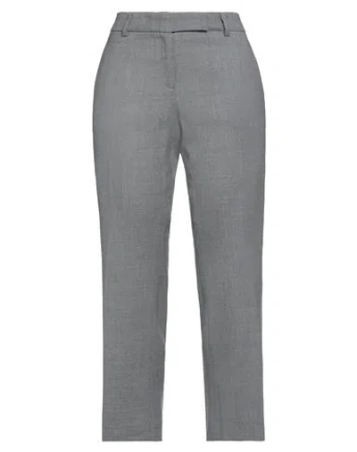 Room 52 Woman Pants Lead Size 10 Virgin Wool, Elastane In Grey