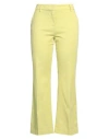 Room 52 Woman Pants Lime Green Size 6 Cotton, Elastane