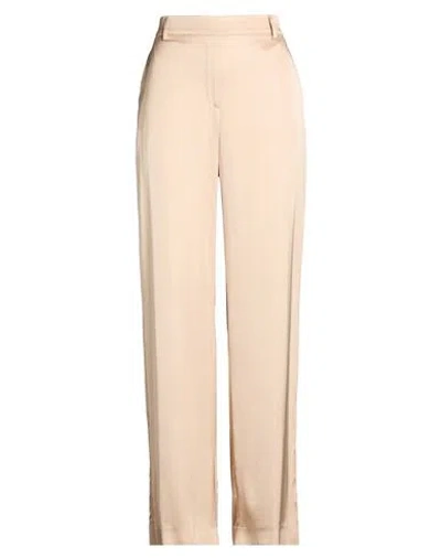 Room 52 Woman Pants Sand Size 10 Viscose In Brown