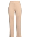 Room 52 Woman Pants Sand Size 10 Viscose, Polyamide, Elastane In Beige