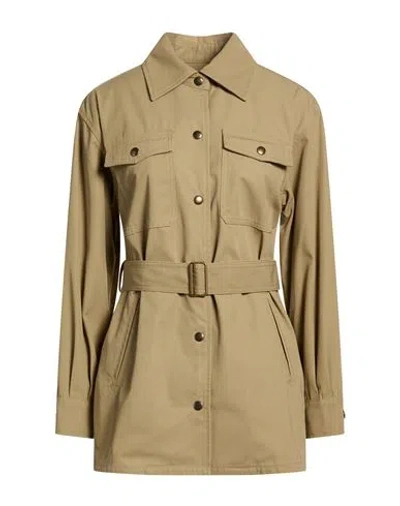 Room 52 Woman Shirt Khaki Size 8 Cotton, Polyester In Brown