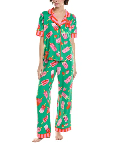 Room Service 2pc Arizona Top & Pant Set In Green