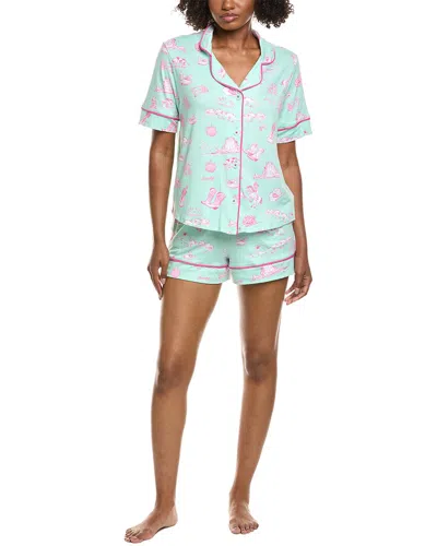 Room Service 2pc Arizona Top & Short Pajama Set In Multi