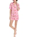 Room Service 2pc Arizona Top & Short Set In Pink