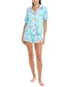 Room Service 2pc Aspen Pajama Set In Blue