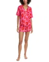 Room Service 2pc Aspen Pajama Set In Pink
