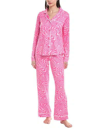 Room Service 2pc Charolette Pj Set In Pink