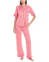 Room Service 2pc Dakota Pajama Set In Pink