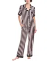 Room Service 2pc Dakota Pajama Shirt & Pant Set In Brown