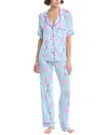 Room Service 2pc Dakota Pant & Top Pajama Set In Multi