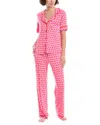 Room Service 2pc Dakota Pant & Top Pajama Set In Pink