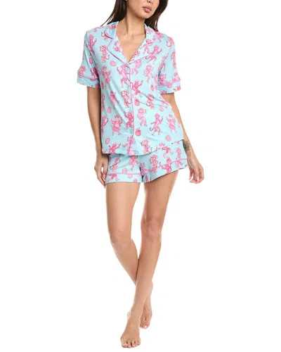 Room Service 2pc Dakota Short Pajama Set In Multi