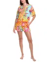 Room Service 2pc Georgia Shirt & Short Pajama Set In Multi