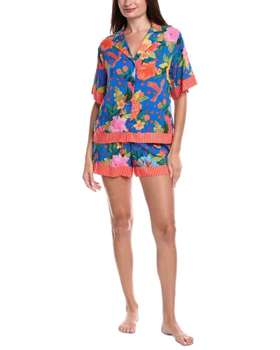 ROOM SERVICE ROOM SERVICE 2PC GEORGIA SHIRT & SHORT PAJAMA SET