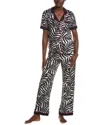 Room Service 2pc Pant & Shirt Pajama Set In Multi