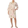 Room Service Pjs Champagne Three-quarter Sleeve Robe In Pink