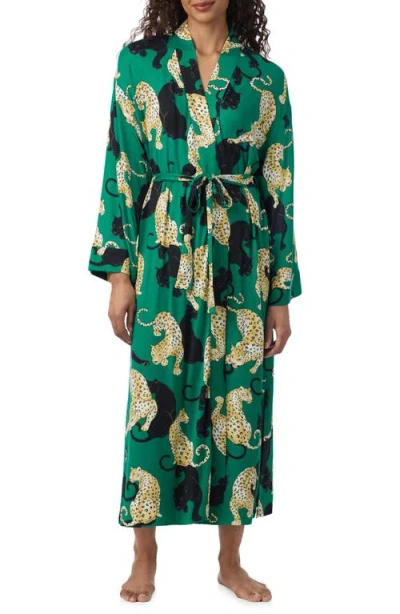 Room Service Pjs Print Long Robe In Multi