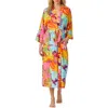 Room Service Pjs Print Longline Robe In Multi Pattern