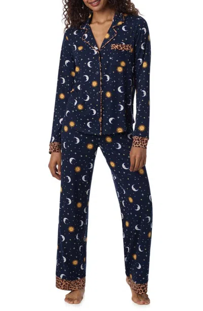 Room Service Pjs Print Pajamas In Blue