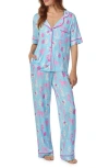 Room Service Pjs Print Pajamas In Blue
