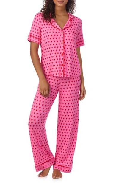 Room Service Pjs Print Pajamas In Pink
