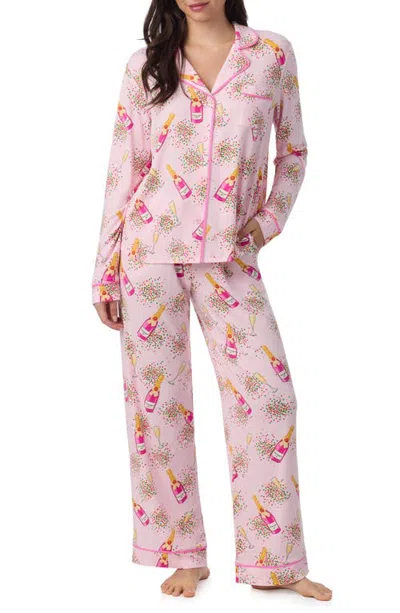 Room Service Pjs Print Pajamas In Pink
