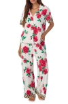 Room Service Pjs Print Pajamas In Red