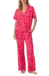 Room Service Pjs Print Pajamas In Red