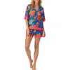 Room Service Pjs Print Short Pajamas In Blue