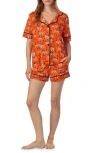 Room Service Pjs Print Short Pajamas In Multi