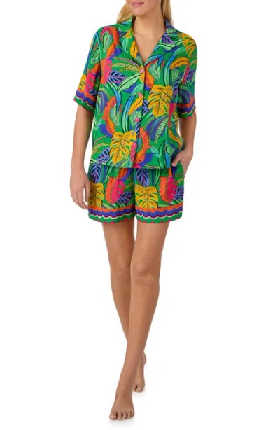 Room Service Pjs Print Short Pajamas In Multi