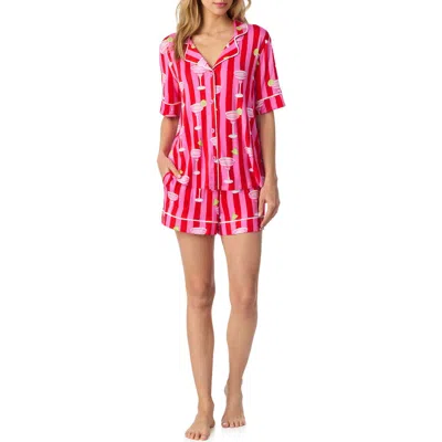 Room Service Pjs Print Short Pajamas In Multi