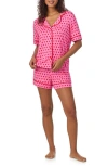 Room Service Pjs Print Short Pajamas In Pink