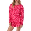 Room Service Pjs Print Short Pajamas In Red