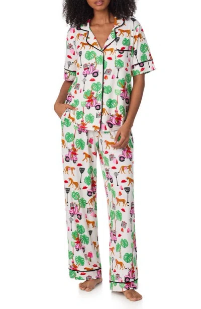 Room Service Pjs Printed Pajamas In Multi