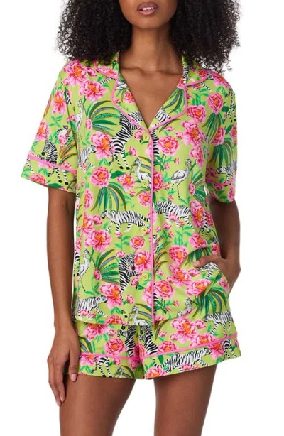 Room Service Pjs Printed Short Pajamas In Multi