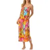 Room Service Pjs Smocked Print Nightgown In Mult Pattern