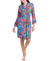 Room Service Printed Short Robe In Multi