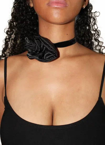 Room Shop Women's Rosette Choker Necklace In Black