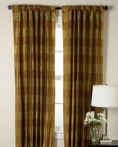 Room With A View Tribeca Check Window Panel In Brown