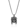 Room101 Jesus Skull Pendant Sterling Silver In Silver